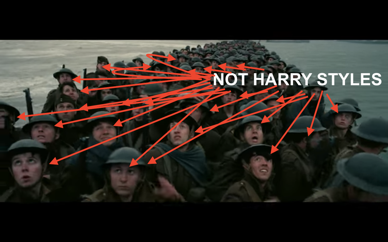 Illustration for article titled Pretty Rude That The First Dunkirk Trailer Doesn't Feature My Boyfriend Harry Styles